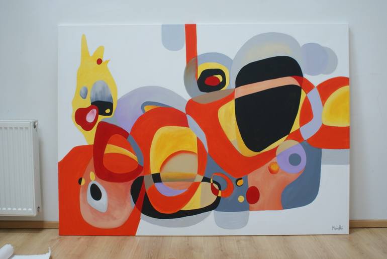 Original Contemporary Abstract Painting by Maria Moretti