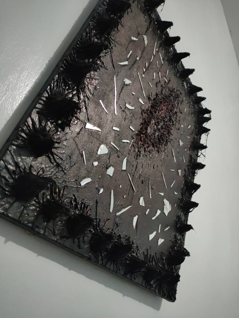 Original Abstract Mixed Media by L Candra Nls
