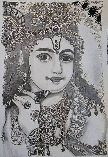 Print of Religious Drawings by Uma Manikandan