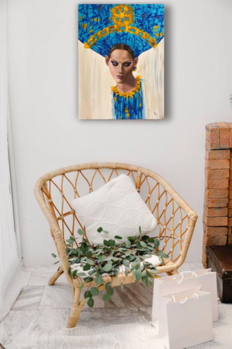 Original Contemporary Portrait Painting by Anna Hovan