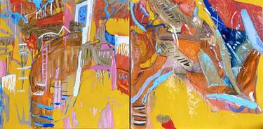 Original Abstract Expressionism Abstract Painting by Anna Hovan