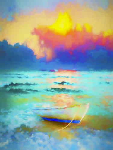 Original Fine Art Boat Paintings by Jordi Feliu