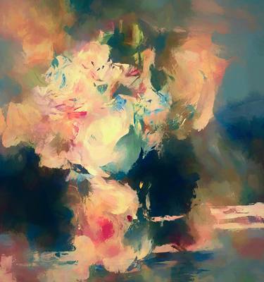 Print of Abstract Floral Paintings by Jordi Feliu