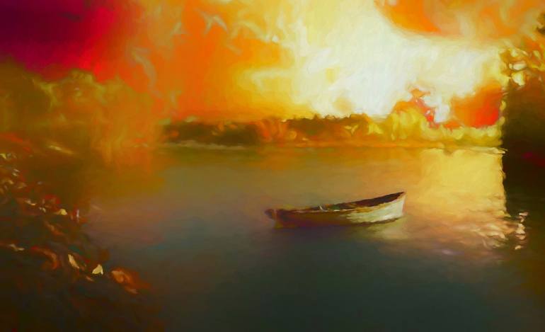 Original Boat Painting by Jordi Feliu