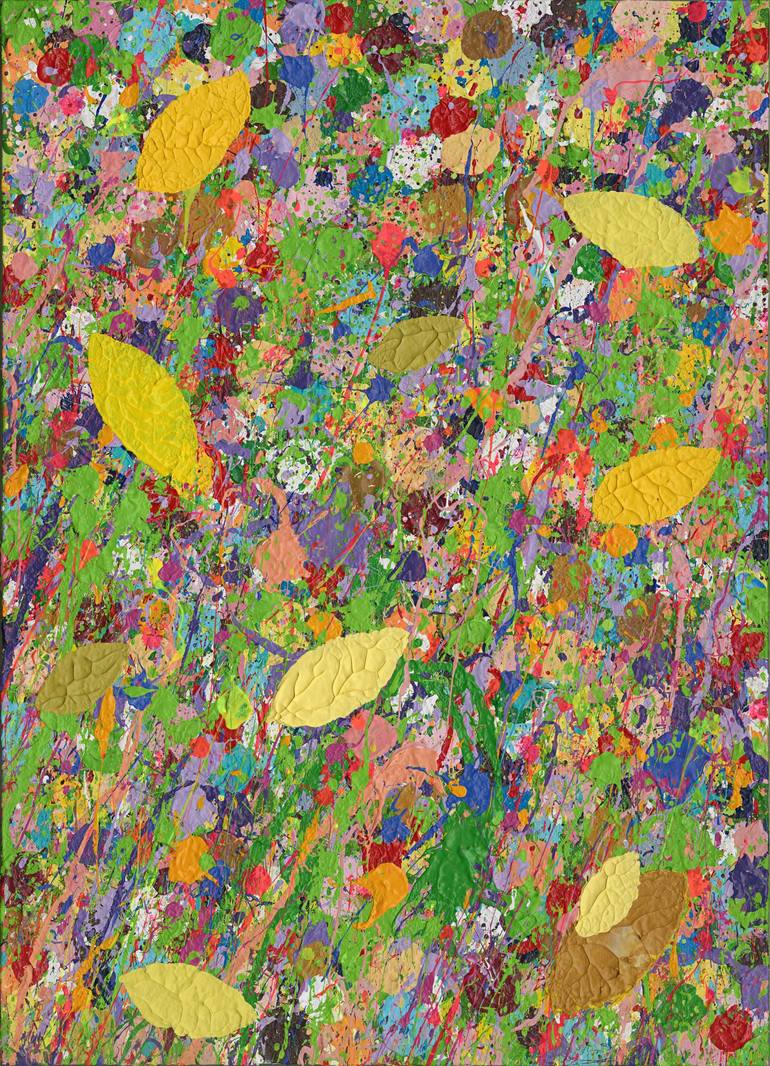 Original Pointillism Abstract Painting by artkmst artkmst