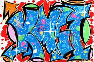 Print of Street Art Graffiti Drawings by artkmst artkmst