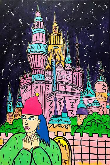 Original Pop Art Women Painting by Art Kmst