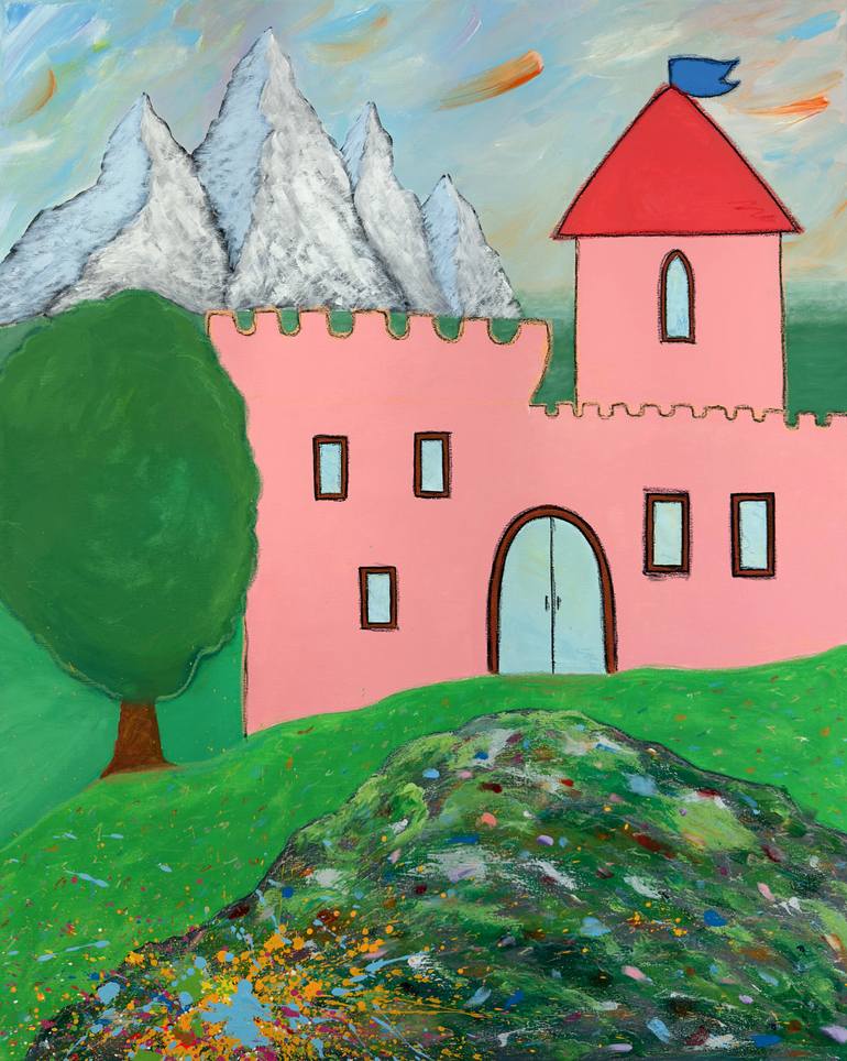 Original Landscape Painting by Art Kmst | Contemporary Art on Canvas | Wish you were here