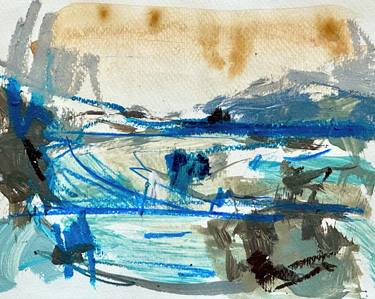 Original Abstract Landscape Drawings by Leticia Balzi