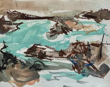 'Plein-air drawing of Viedma I Glacier Patagonia, Argentina' thumb