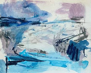 Original Abstract Expressionism Landscape Drawings by Leticia Balzi