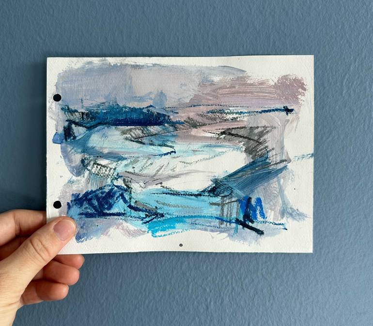 Original Abstract Landscape Drawing by Leticia Balzi