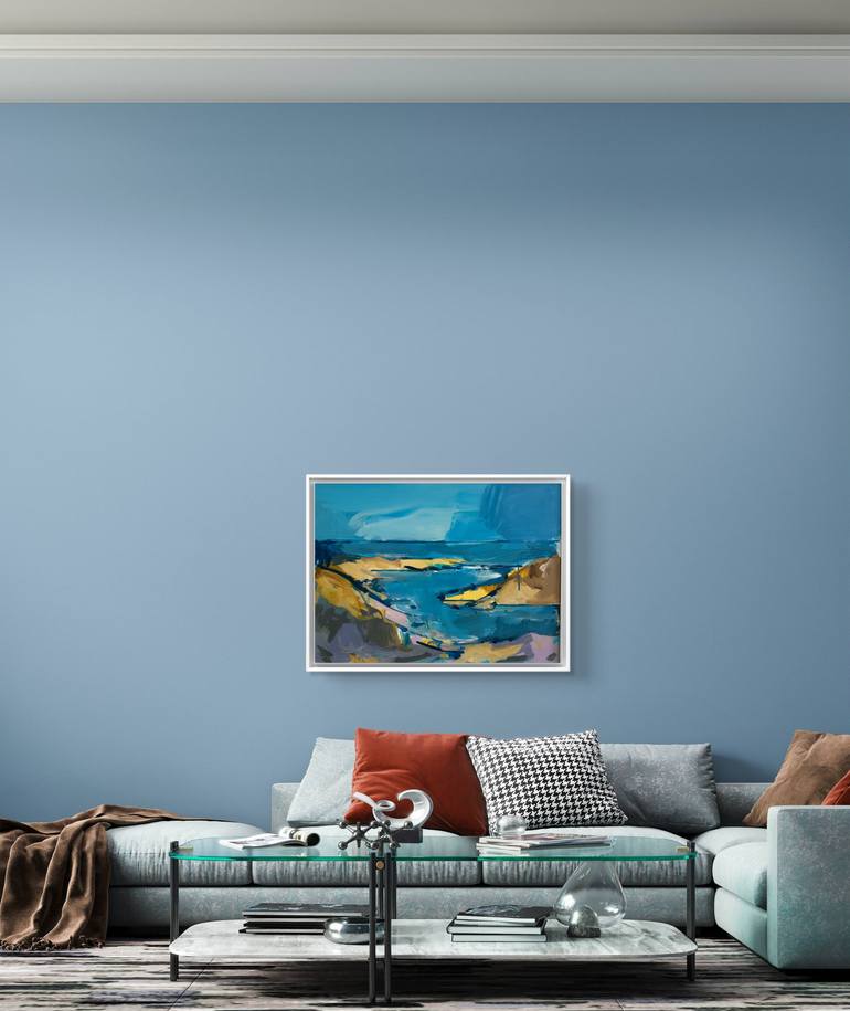 Original Abstract Landscape Painting by Leticia Balzi