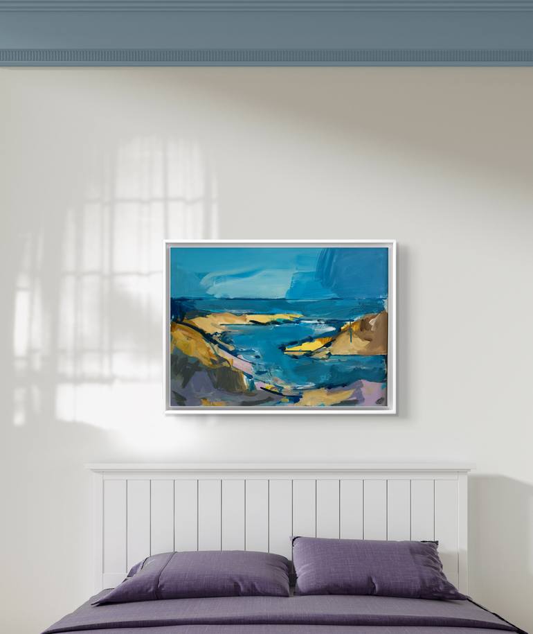 Original Abstract Landscape Painting by Leticia Balzi