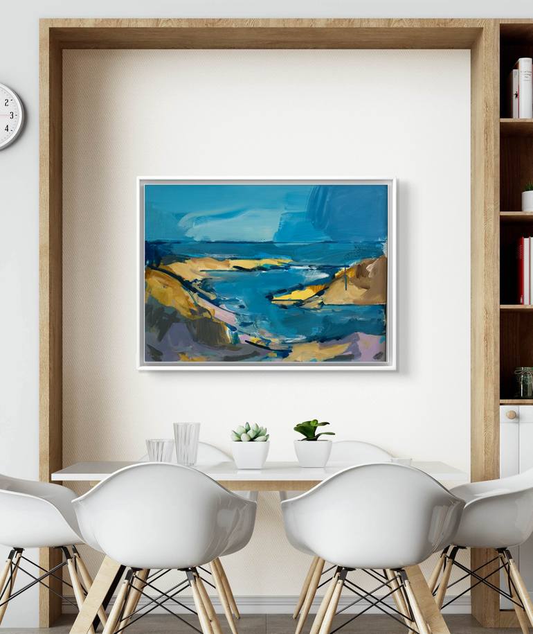 Original Abstract Landscape Painting by Leticia Balzi