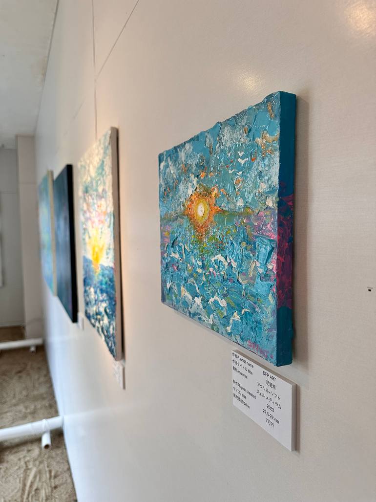 Original Abstract Beach Drawing by Yuliia Posmitna