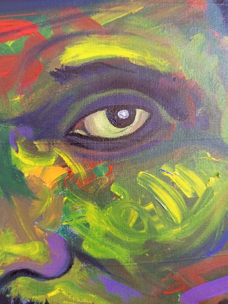 Original Contemporary Pop Culture/Celebrity Painting by Adjei Adjetey