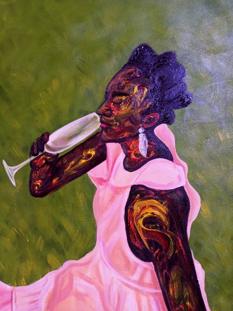Original Contemporary Women Painting by Adjei Adjetey