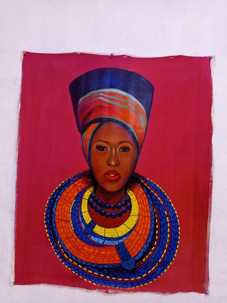 Original Women Painting by Adjei Adjetey