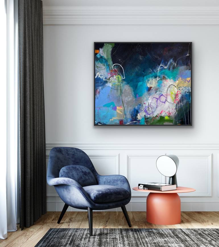 Original Abstract Expressionism Abstract Painting by Anife Mason