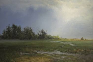 Print of Realism Landscape Paintings by Viktor Kolomiyets