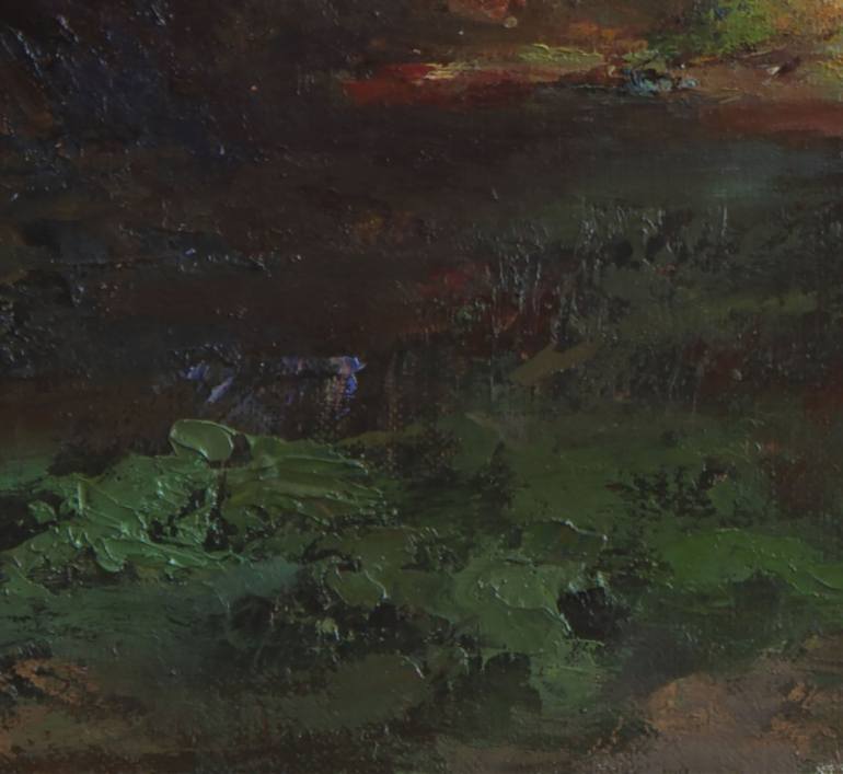 Original Impressionism Landscape Painting by Viktor Kolomiyets