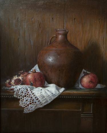 Print of Realism Still Life Paintings by Viktor Kolomiyets