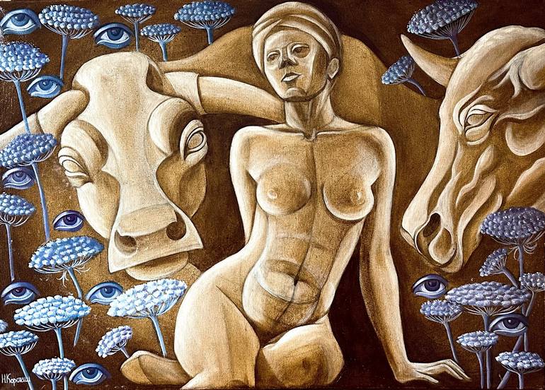 Print of Surrealism Abstract Paintings by Neonila Korotash