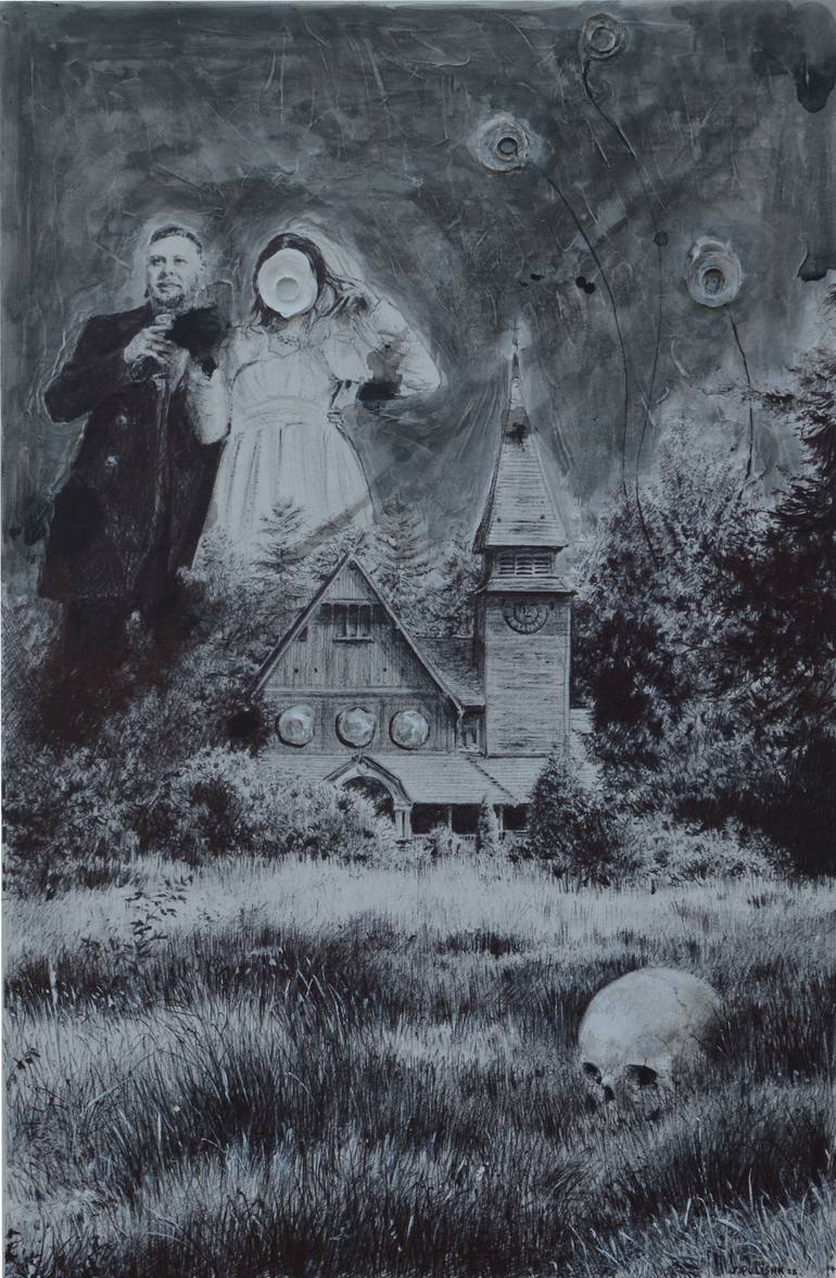 Original Surrealism Fantasy Drawing by Jorge Pulido