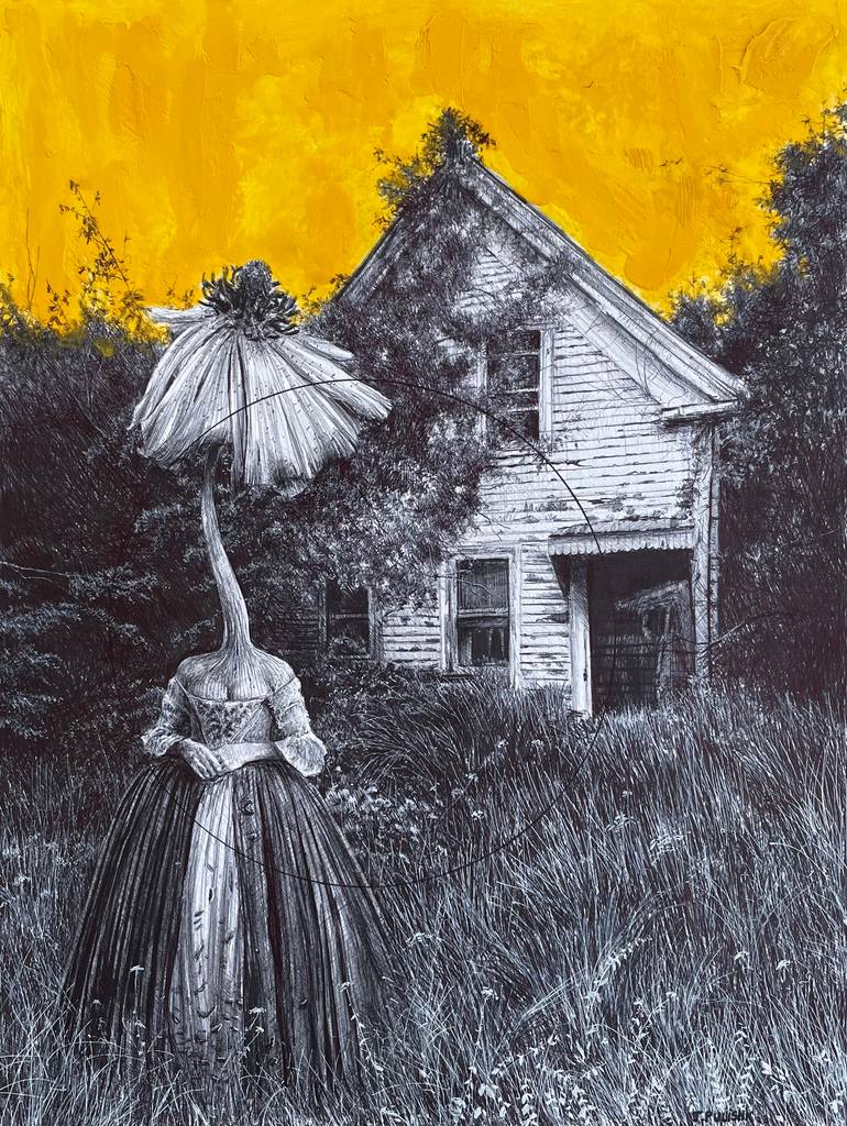 Original Surrealism Fantasy Drawing by Jorge Pulido