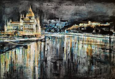 Original Impressionism Landscape Paintings by Jenő Dienes