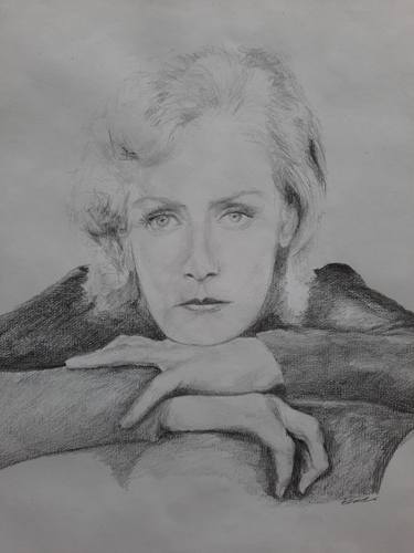 Original Illustration Women Drawings by Jenő Dienes