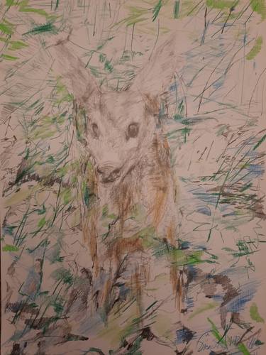 Print of Impressionism Animal Drawings by Jenő Dienes