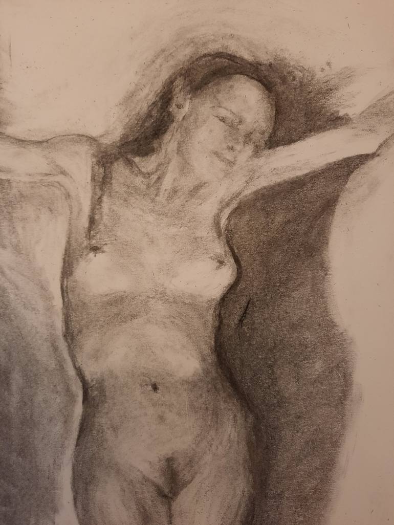 Original Nude Drawing by Jenő Dienes