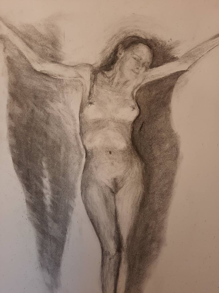 Original Nude Drawing by Jenő Dienes