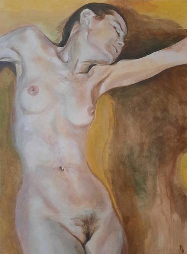 Original Realism Nude Paintings by Jenő Dienes