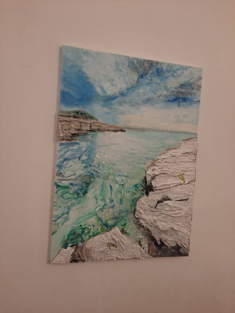 Original Impressionism Water Painting by Jenő Dienes