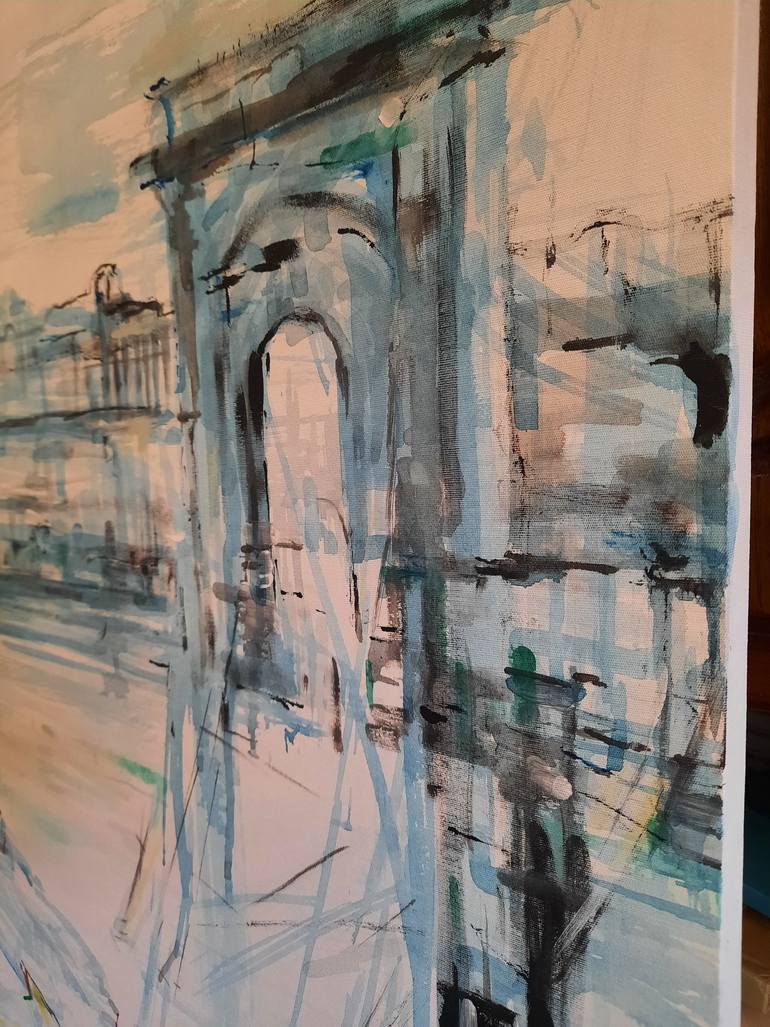 Original Impressionism Landscape Painting by Jenő Dienes