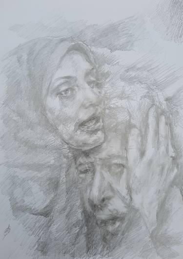 Original Pop Art Politics Drawing by Jenő Dienes