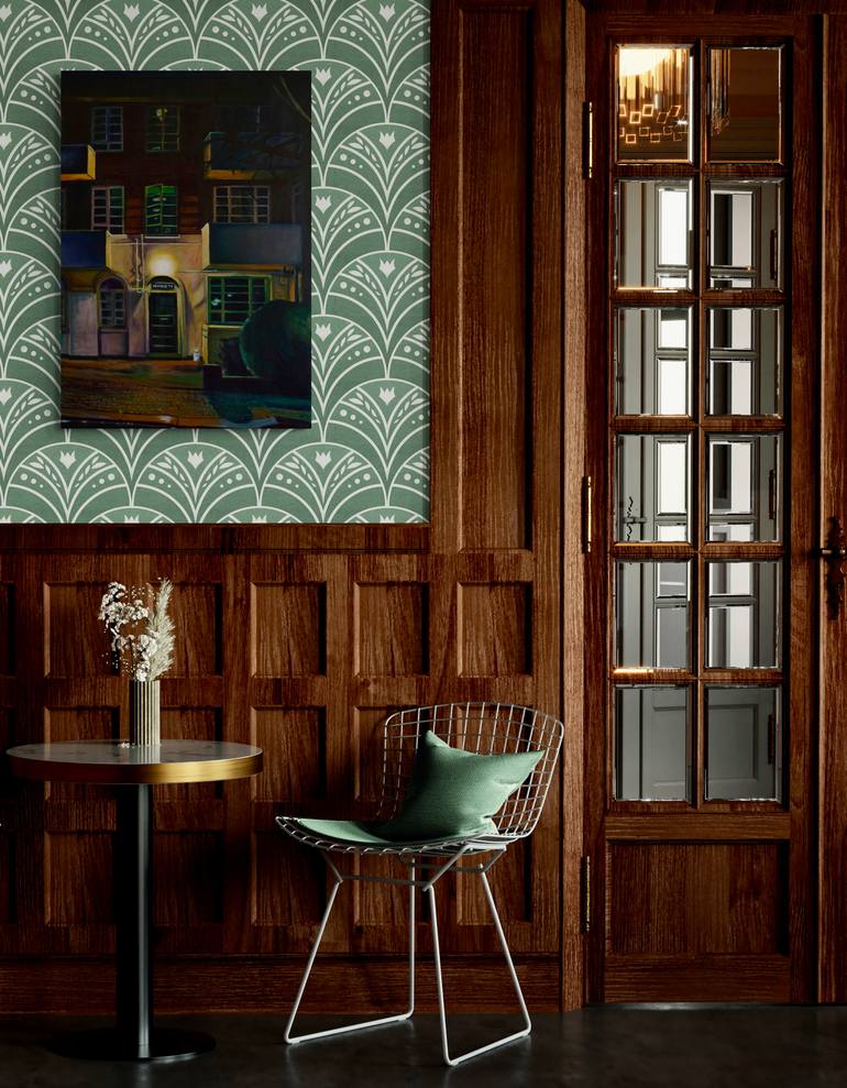 Original Contemporary Architecture Painting by Karen Topp