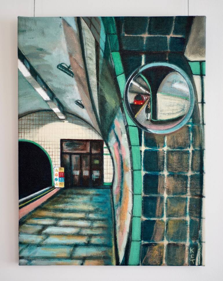 Original Contemporary Transportation Painting by Karen Topp