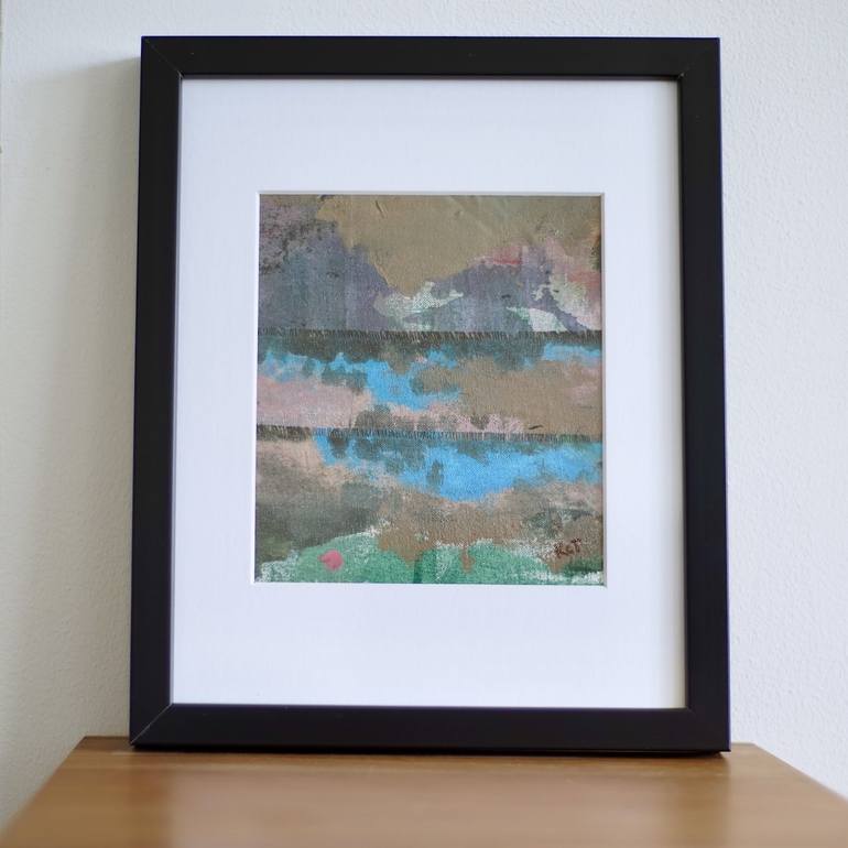 Original Abstract Landscape Mixed Media by Karen Topp