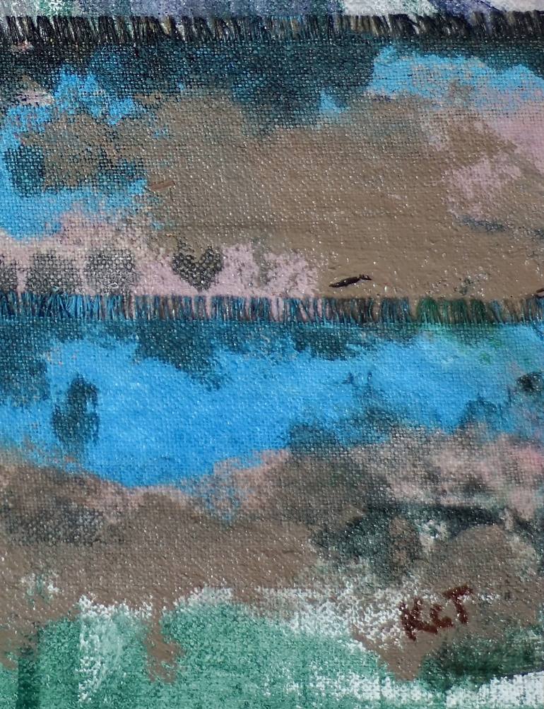 Original Abstract Landscape Mixed Media by Karen Topp