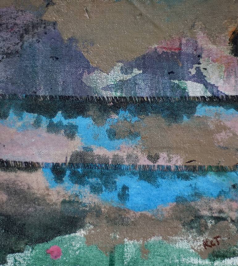 Original Abstract Landscape Mixed Media by Karen Topp