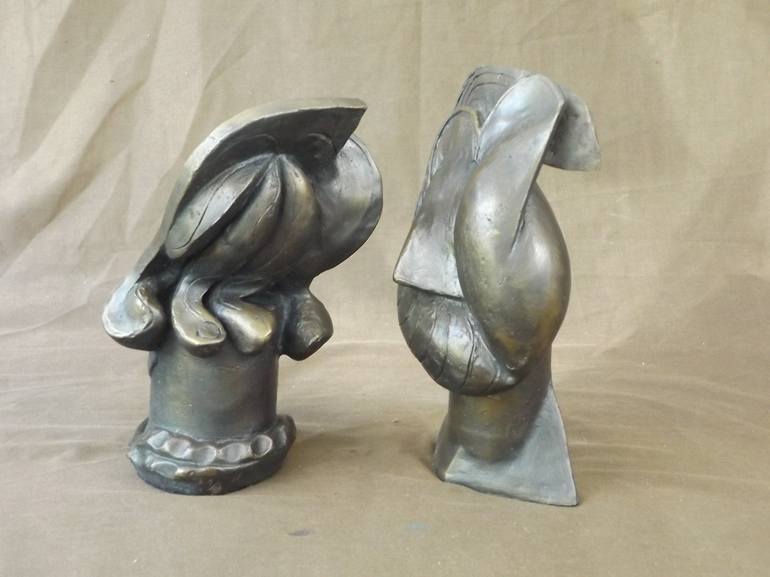 Original Abstract People Sculpture by David Seeger