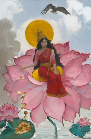 Lakshmi on Lotus flower thumb