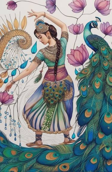 Ethnic Dancer Illustration thumb