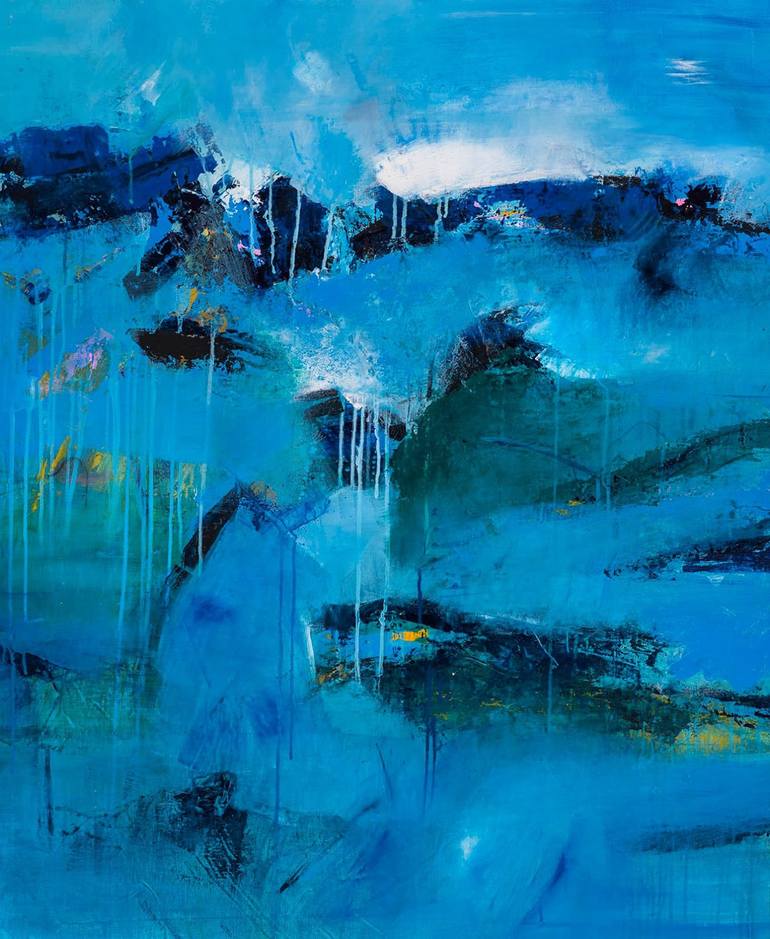 Blue Waters from Heaven Painting by Neena Singh