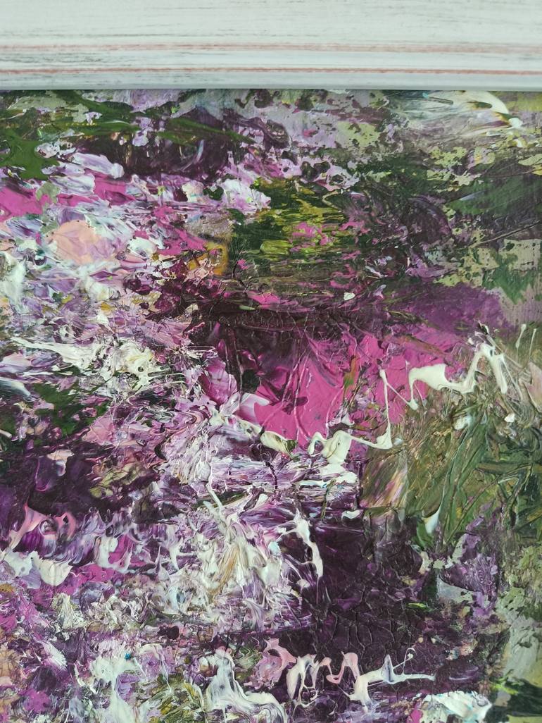 Original Abstract Expressionism Floral Painting by Neena Singh