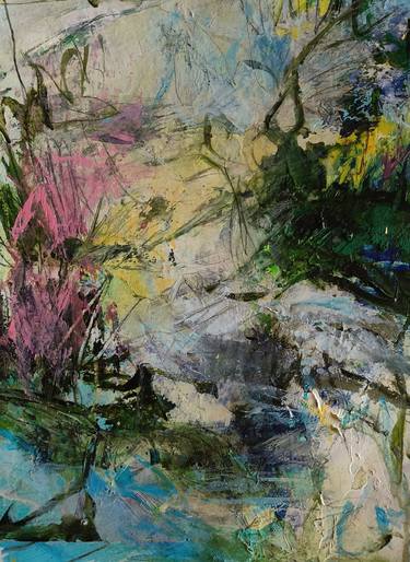 Original Abstract Expressionism Garden Paintings by Neena Singh